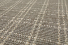Multi Size Gray Ivory Color Hand Woven  Wool Modern Oriental Rug