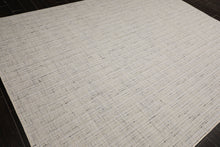 Multi Size Ivory  Gray Beige Color Hand Loomed  Wool and Polyster Modern Oriental Rug