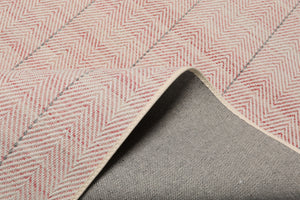 Multi Size Blush Ivory Gray Color Hand Loomed Flatweave Wool Modern Oriental Rug