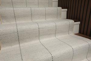 Multi Size Ivory  Gray Color Hand Loomed Flatweave Wool Modern Oriental Rug
