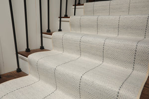 Multi Size Ivory  Gray Color Hand Loomed Flatweave Wool Modern Oriental Rug