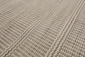 Multi Size Taupe Beige Gray Color Hand Woven Flatweave Wool Modern Oriental Rug
