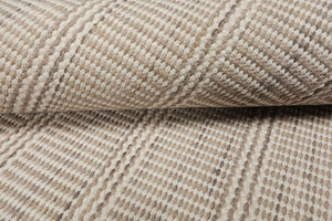 Multi Size Taupe Beige Gray Color Hand Woven Flatweave Wool Modern Oriental Rug