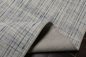 Multi Size Silver Gray Slate Color Hand Woven Flatweave Wool and Polyster Modern Oriental Rug