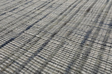 Multi Size Silver Gray Slate Color Hand Woven Flatweave Wool and Polyster Modern Oriental Rug