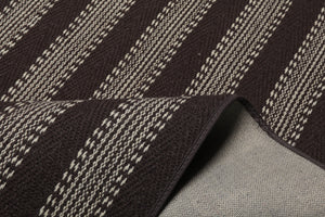 Multi Size Chocolate Ivory Color Hand Woven Flatweave Wool Modern Oriental Rug