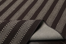 Multi Size Chocolate Ivory Color Hand Woven  Wool Modern Oriental Rug