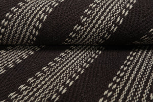 Multi Size Chocolate Ivory Color Hand Woven Flatweave Wool Modern Oriental Rug