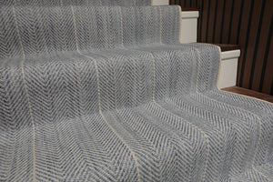 Multi Size Denim  Ivory Color Hand Loomed Flatweave Wool Modern Oriental Rug