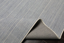 Multi Size Denim  Ivory Color Hand Loomed  Wool Modern Oriental Rug