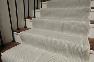 Multi Size Ivory  Light Blue Color Hand Loomed Flatweave Wool Modern Oriental Rug