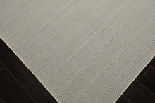 Multi Size Ivory  Light Blue Color Hand Loomed  Wool Modern Oriental Rug