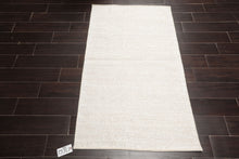 LoomBloom 3'x5' Beige Hand Woven Afghan Moroccan Transitional Wool Oriental Area Rug