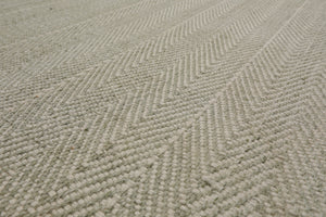 Multi Size Sage Ivory Color Hand Loomed Flatweave Wool Modern Oriental Rug