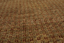 3x10 Gold, Green, Rust Color Hand Knotted Peshawar Wool Contemporary Oriental Rug
