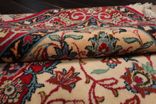 3x5 Beige, Red, Blue Color Hand Knotted Espahan Wool Traditional Oriental Rug