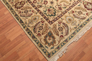 9x12 Light Gold Hand Knotted Traditional Sultanabad 100% Wool Oriental Area Rug - Oriental Rug Of Houston