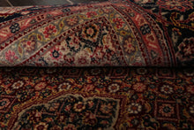 4x6 Red, Navy, Green Color Hand Knotted Tabriz Wool & Silk Traditional Oriental Rug