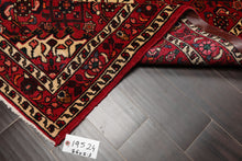 3x5 Red, Ivory, Blue Color Hand Knotted Abadeh Wool Traditional Oriental Rug