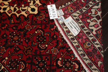 3x5 Red, Ivory, Blue Color Hand Knotted Abadeh Wool Traditional Oriental Rug