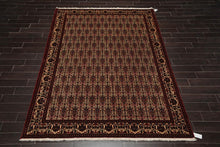 6x9 Ivory, Rust Hand Knotted 100% Wool Vase 200 KPSI Authentic Persian Oriental Area Rug - Oriental Rug Of Houston