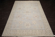 10x14 Gray, Beige, Taupe Color Hand Knotted Afghan Oushak Wool Traditional Oriental Rug