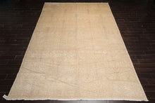 10x14 Beige, Light Gold, Gray Color Hand Knotted Antique Reproduction Wool Traditional Oriental Rug