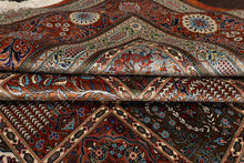 7x10 Hand Knotted Silk Garden/Panel Caramel Qum All Silk Traditional 600 KPSI Oriental Rug
