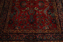 6x9 Red, navy, Beige Color Hand Knotted Tabriz Old Wool Traditional Oriental Rug