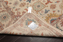 8x10 Beige, Rose, Gray Color Hand Knotted Distressed Wool Traditional Oriental Rug