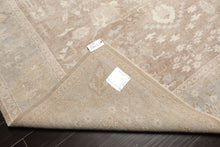 8x10 Brown, Gray, Beige Color Hand Knotted Afghan Oushak Wool Traditional Oriental Rug