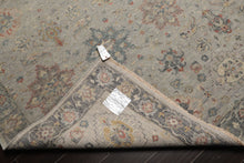 8x10 Gray, Slate, Rose Color Hand Knotted Distressed Wool Traditional Oriental Rug