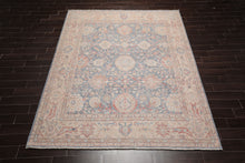8x10 Slate, Beige, Tan Color Hand Knotted Distressed Wool Traditional Oriental Rug