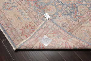 8x10 Slate, Beige, Tan Color Hand Knotted Distressed Wool Traditional Oriental Rug