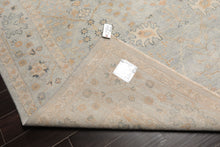 8x10 Mint, Beige, Gray Color Hand Knotted Afghan Oushak Wool Traditional Oriental Rug