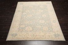 8x10 Celadon, Beige, Tan Color Hand Knotted Afghan Oushak Wool Traditional Oriental Rug