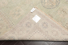 8x10 Mint, Beige, Gray Color Hand Knotted Afghan Oushak Wool Traditional Oriental Rug