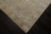 6x9 Taupe, Beige, Gray Color Hand Loomed Oushak Wool Traditional Oriental Rug