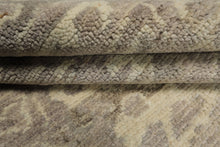 6x9 Taupe, Beige, Gray Color Hand Loomed Oushak Wool Traditional Oriental Rug