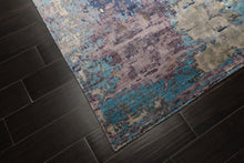 6x9 Turquoise, Lavender, Beige Color Hand Knotted Sherpa Bamboo Silk Modern Oriental Rug