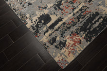 6x9 Gray, Charcoal, Rust Color Hand Knotted Sherpa Wool Modern Oriental Rug