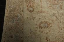 6x9 Beige, Tan, Rust Color Hand Knotted Oushak Wool Traditional Oriental Rug