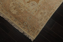 6x9 Beige, Tan, Rust Color Hand Knotted Oushak Wool Traditional Oriental Rug