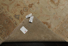 6x9 Beige, Tan, Rust Color Hand Knotted Oushak Wool Traditional Oriental Rug