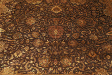 8'8''x11'4" Chocolate Hand Knotted Traditional  300 KPSI Sarouk 100% Wool Oriental Area Rug