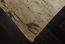 6x9 Beige, Tan, Olive Color Hand Knotted Sherpa Bamboo Silk Modern Oriental Rug