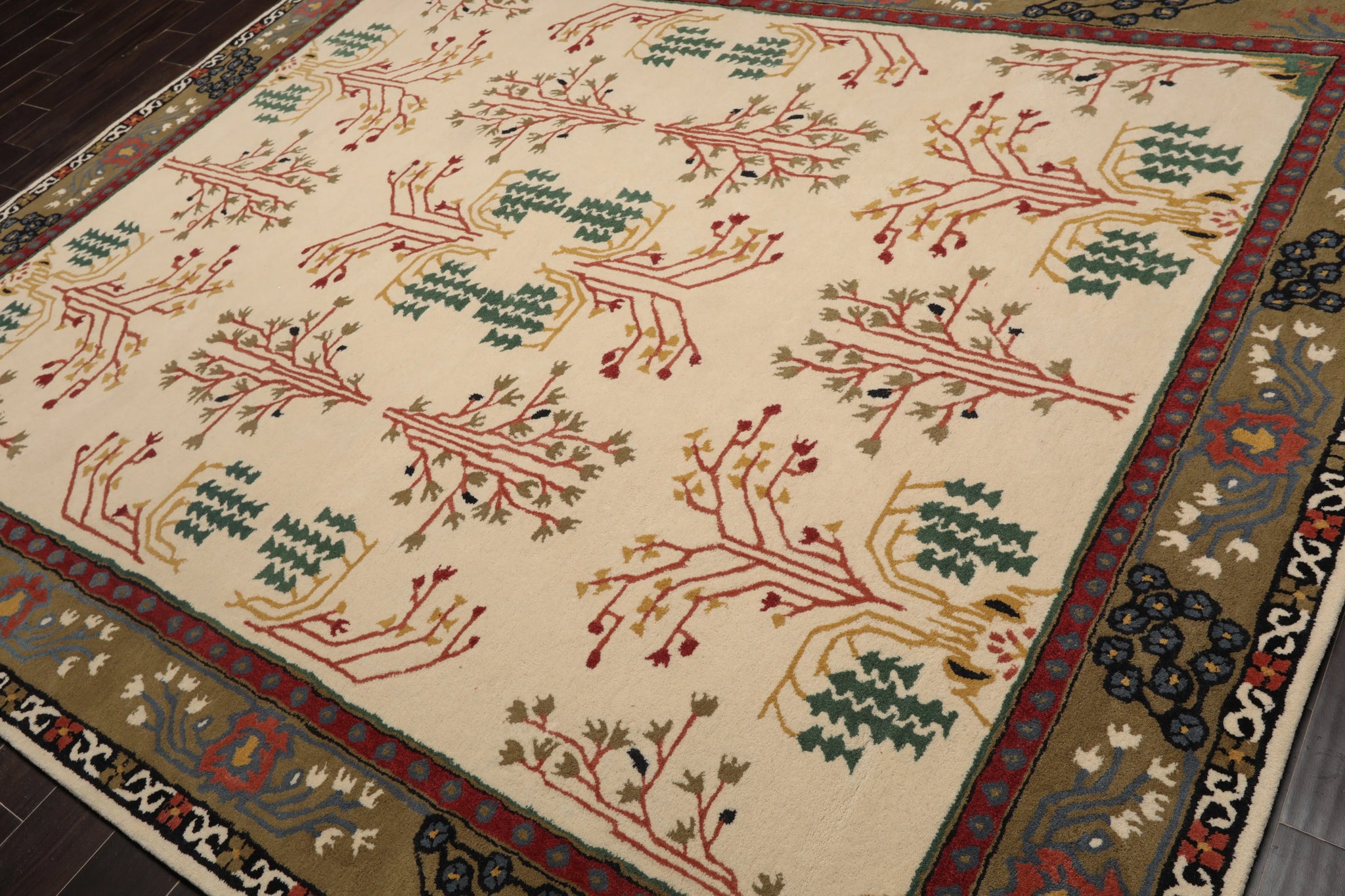 Olive Multi Patterned Rug Multi Sizes Olive Green Hand Tufted Persian Area Rug | Oriental Rug of ...