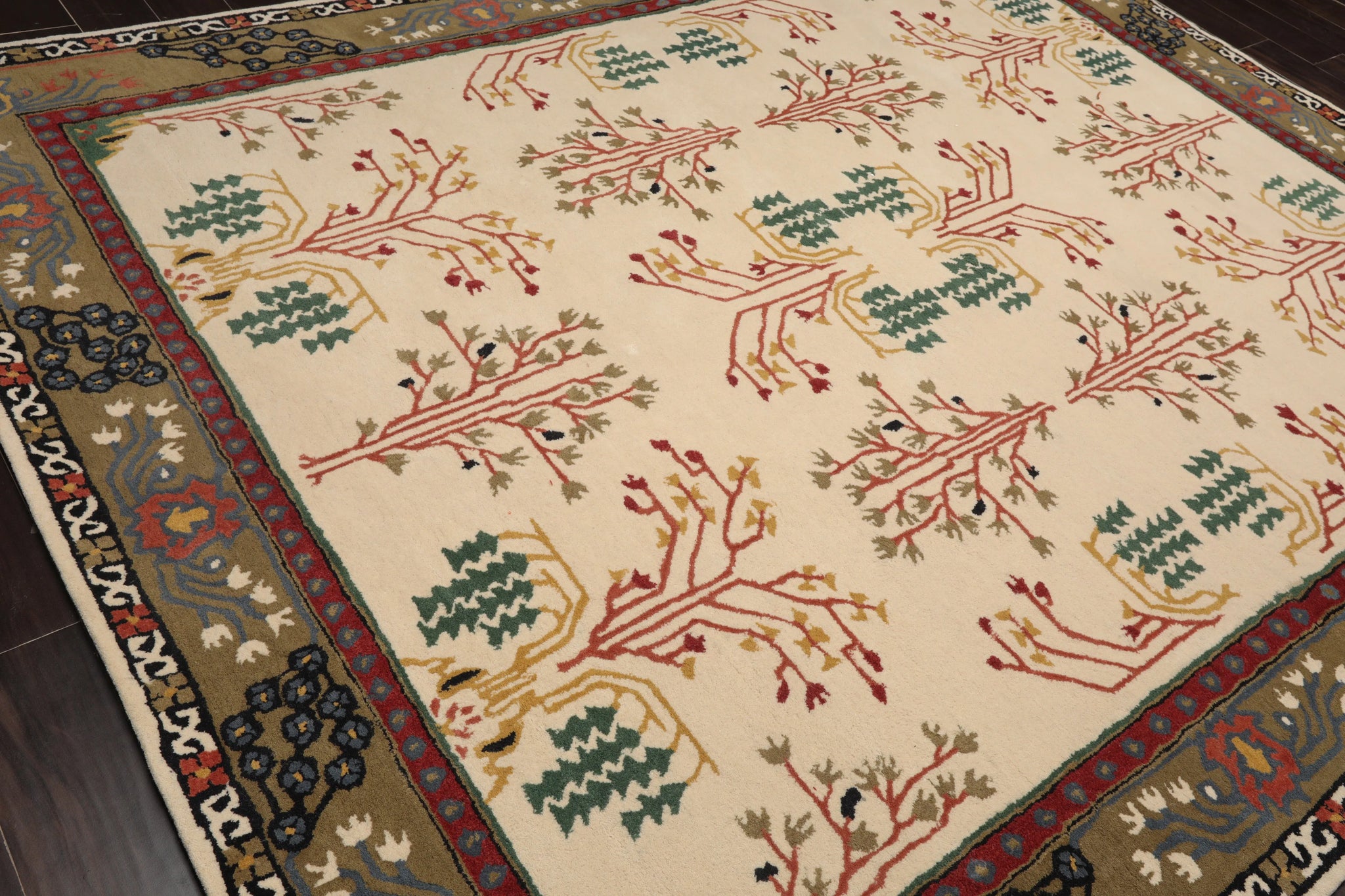 Olive Multi Patterned Rug Multi Sizes Olive Green Hand Tufted Persian Area Rug | Oriental Rug of ...