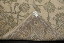 6x9 Beige, Slate, Brown Color Hand Knotted Oushak Wool Traditional Oriental Rug