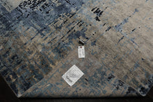 6x9 Taupe, Gray, Blue Color Hand Knotted Sherpa Bamboo Silk Modern Oriental Rug